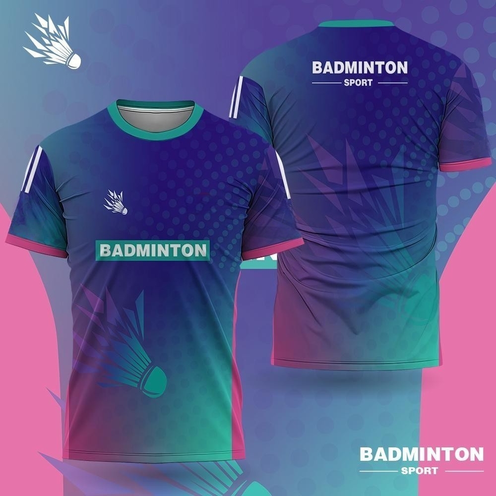 Badminton Wallpaper - 남성 배드민턴 의류 그라데이션 3D 프린트