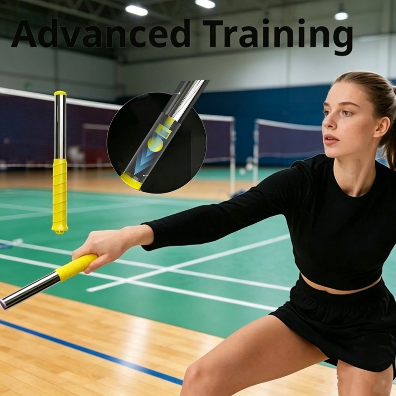 Badminton Forehand - 1개입 노란색 배드민턴 스윙 트레이너 교정