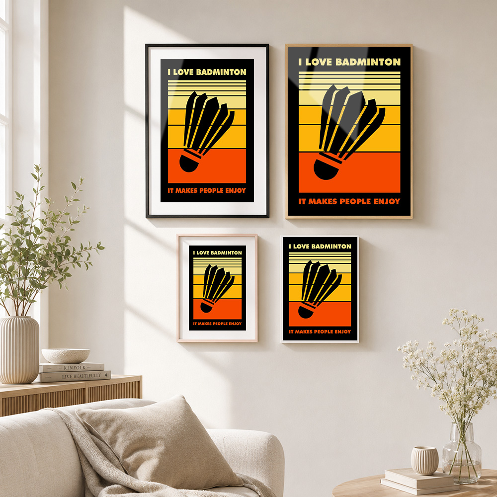 알루미늄 합금 프레임의 배드민턴 메탈 포스터, 맞춤형  - Badminton Poster 리뷰 및 가격