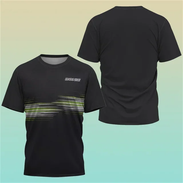 새로운 핫 3D 프린팅 부티크 탁구 셔츠 트레이닝 티셔 - Badminton Wallpaper 리뷰 및 가격