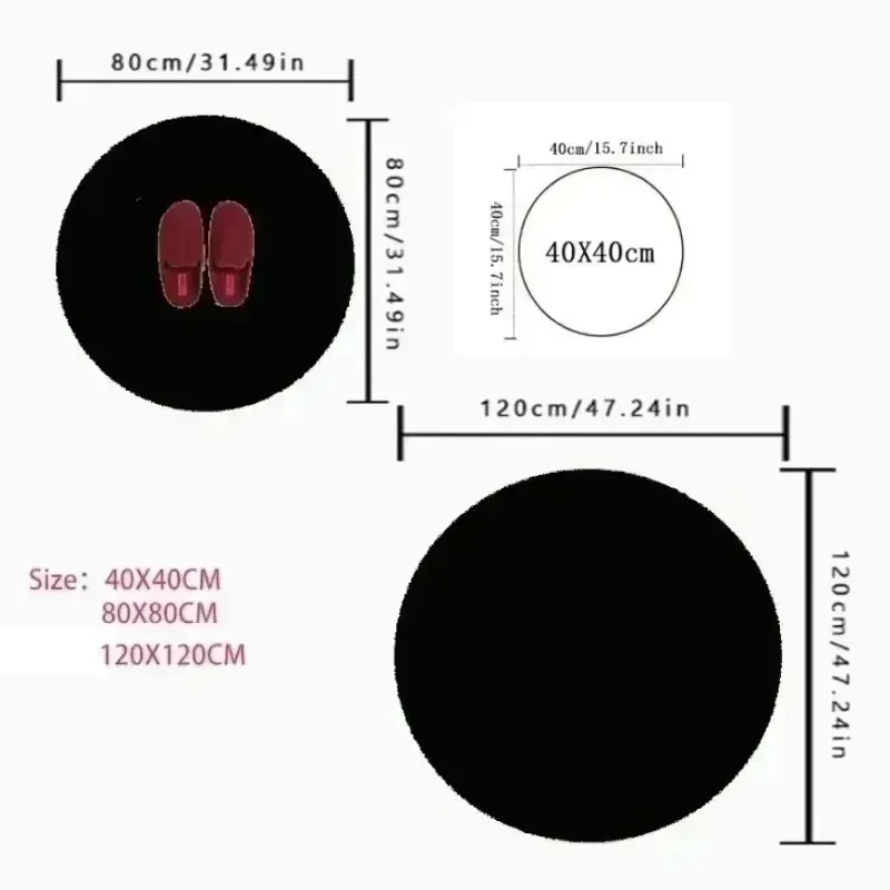 그래피티 스타일의 농구가 그려진 원형 러그로 사무실,  - Badminton Zone 리뷰 및 가격